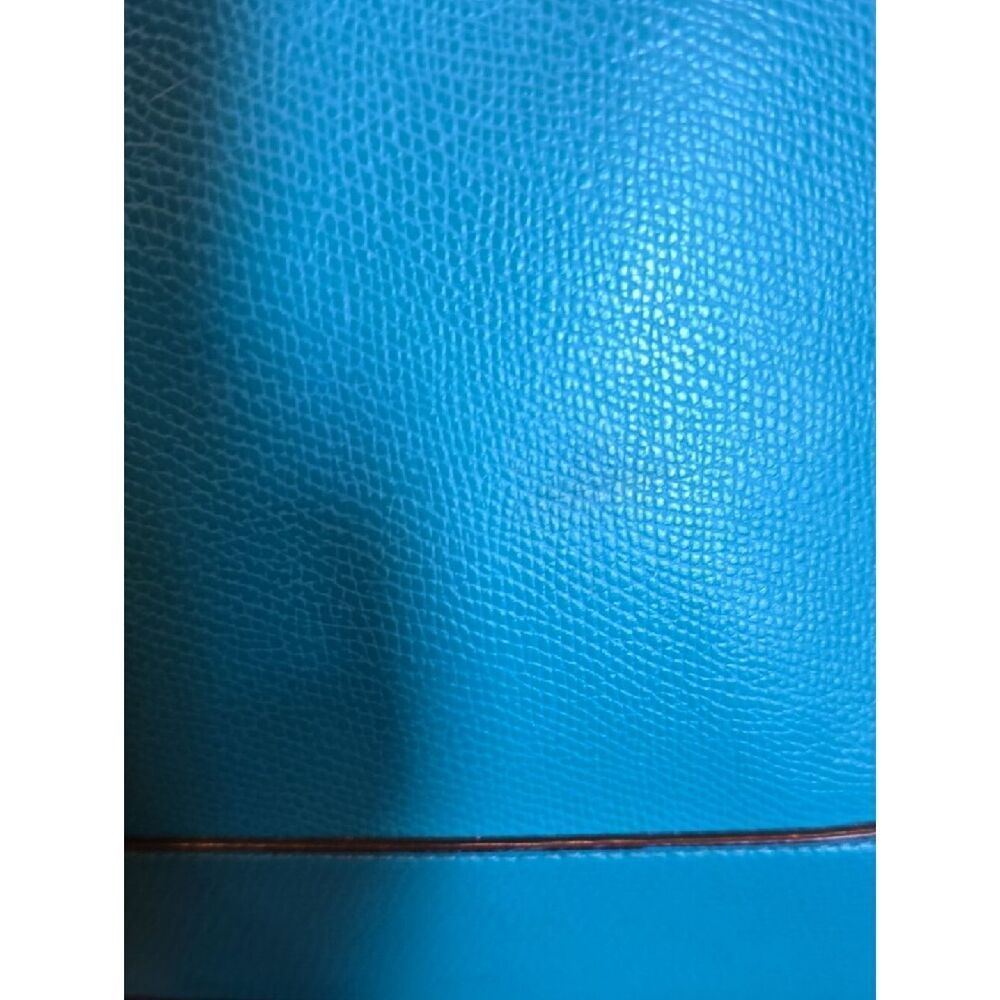 Coach Turquoise Dome Satchel - Structured Leather Handbag - Picture 7 of 16